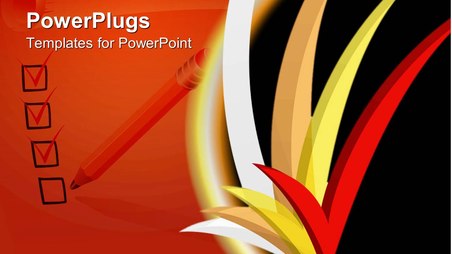 a Yellow Pen and Four Boxes with Three Checked