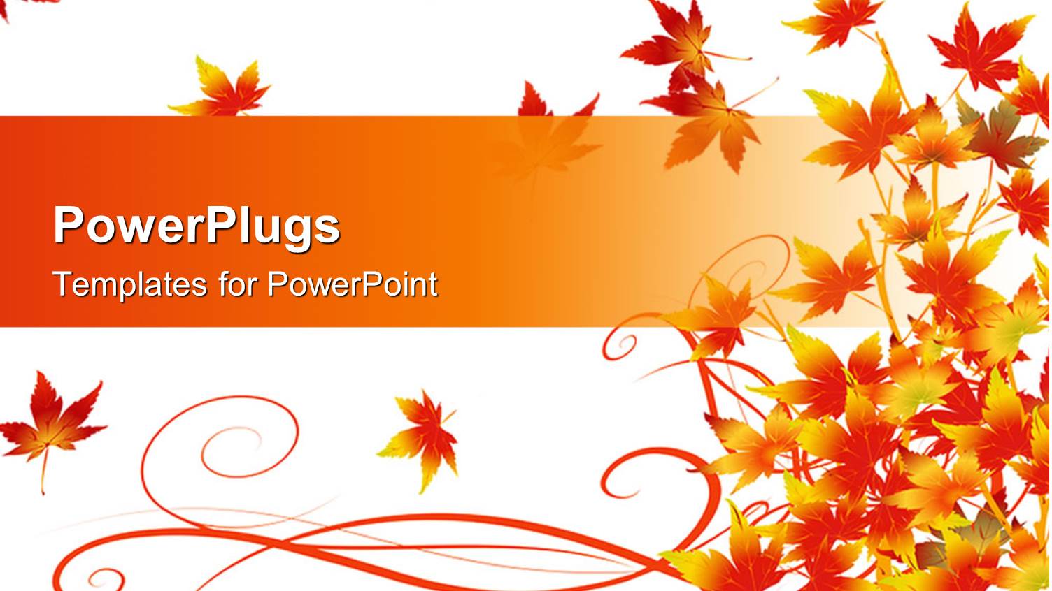 Yellow and Red Colored Summer Leaves on White Background