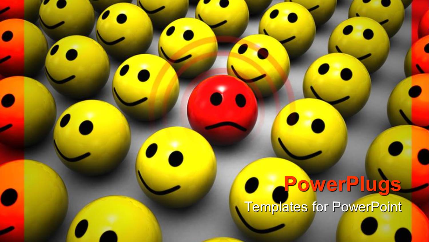 Yellow Shade with Smiling Smiley Faces Arranged