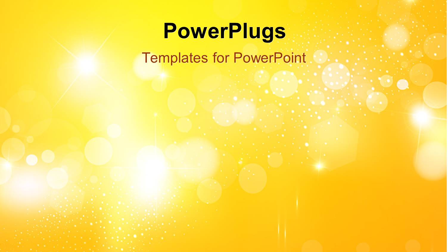 Yellow Sparkles with Bright White Lights