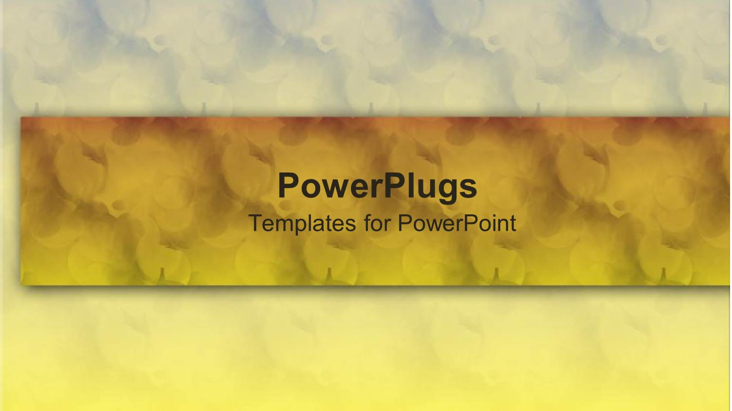 a Yellowish Background with a Number of Clouds