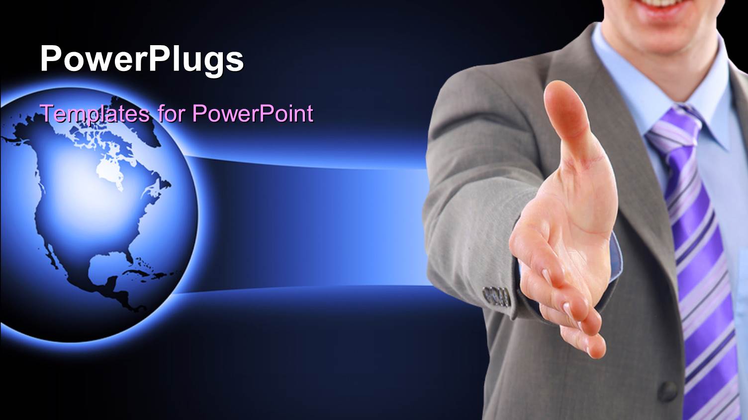 a Professional with a Globe in the Background