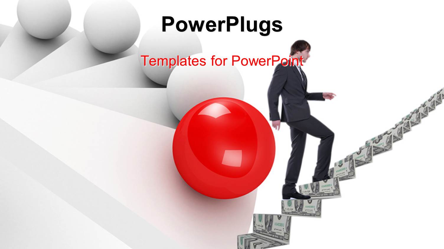 a Person Going Upwards with the Help of Money