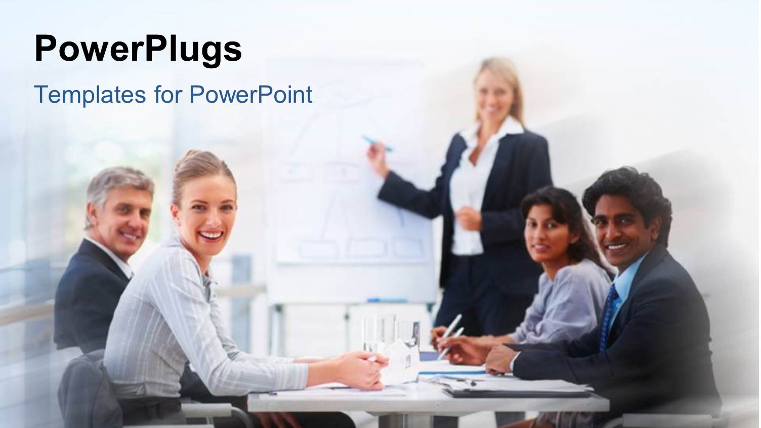 Young Woman During presentation at Round Table Conference