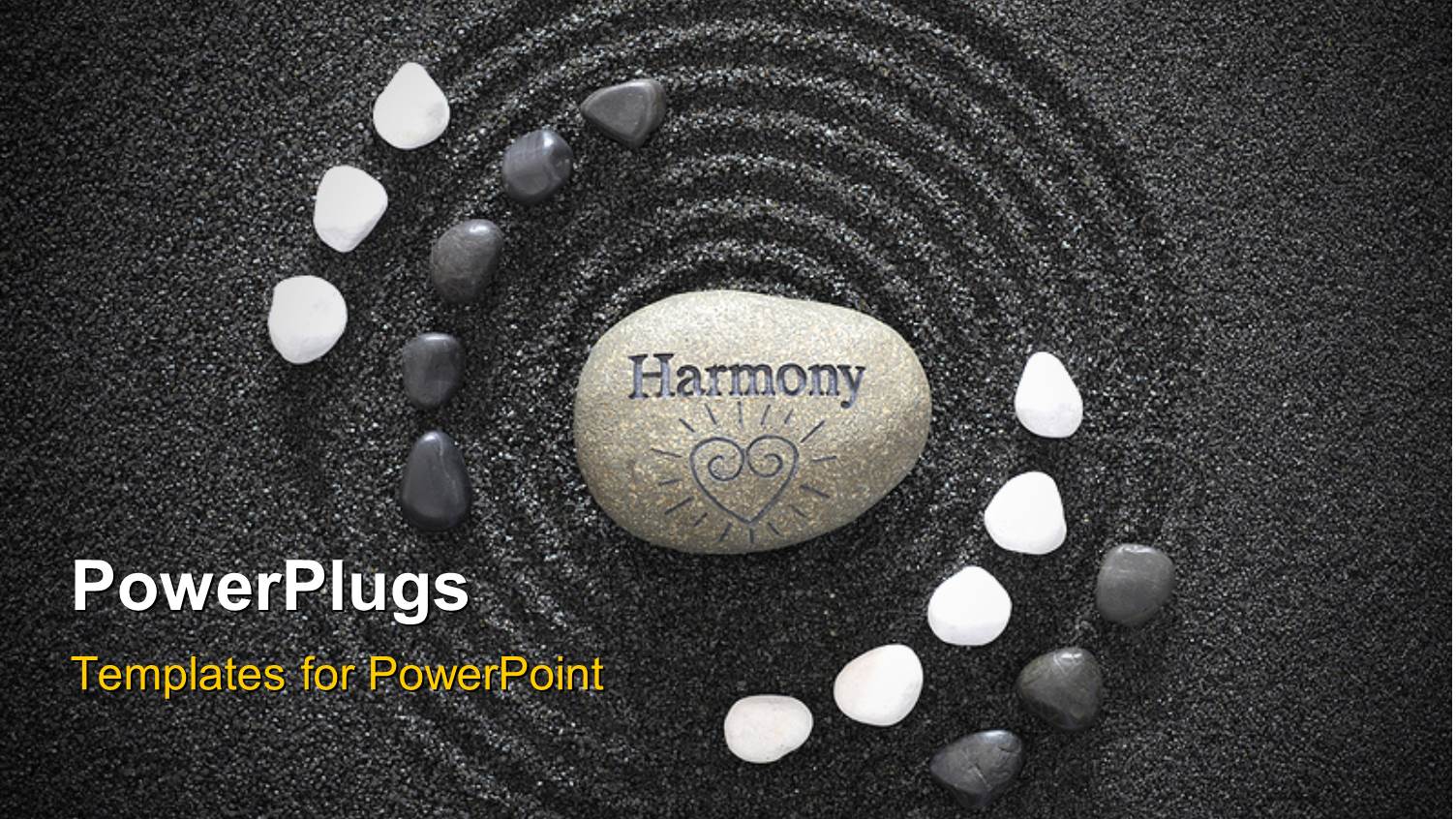 Zen Stones with a Sand in the Background