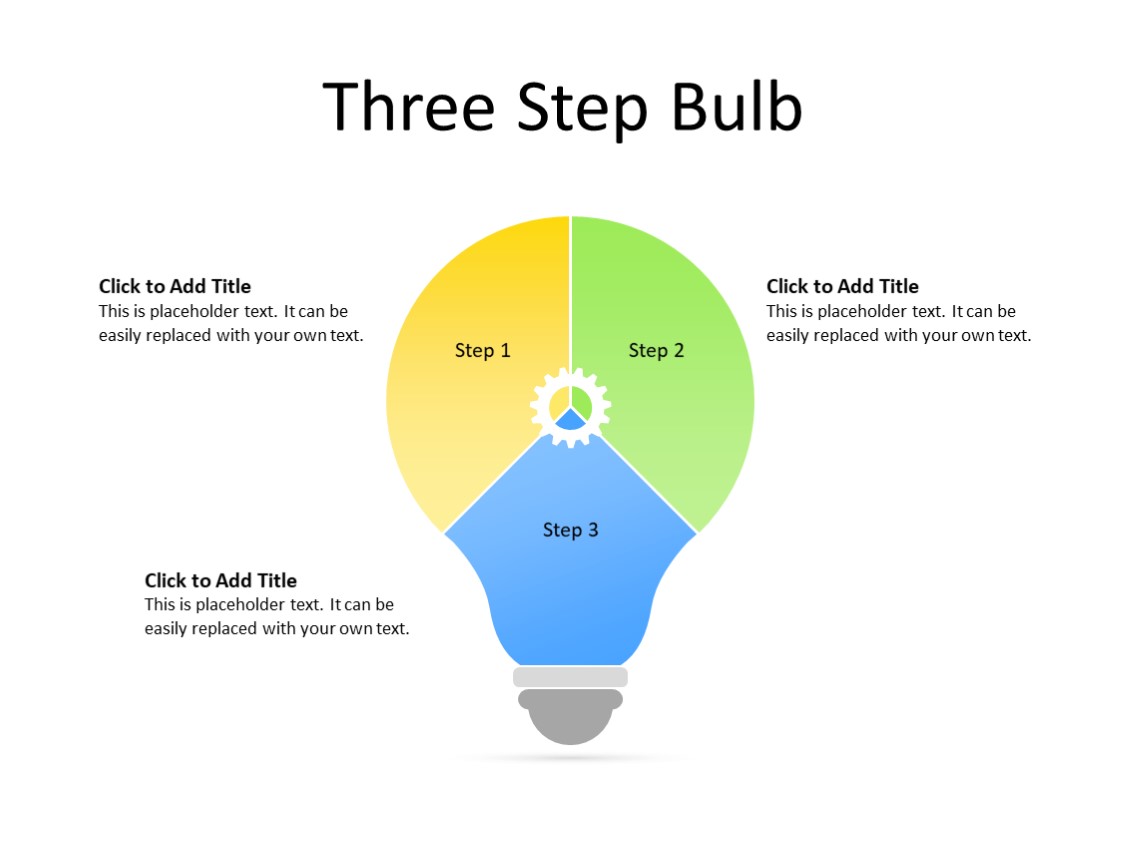 PowerPoint Slide - Steps Diagram - 3 Steps - Multicolor