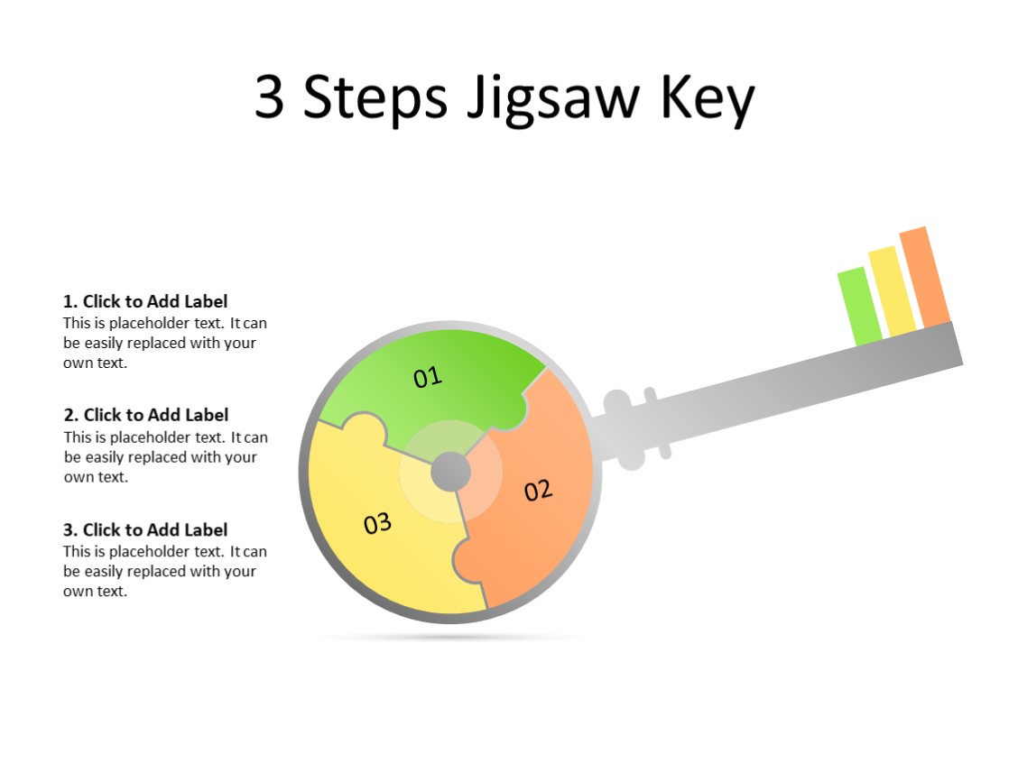 PowerPoint Slide - Steps Diagram - 3 Steps - Multicolor