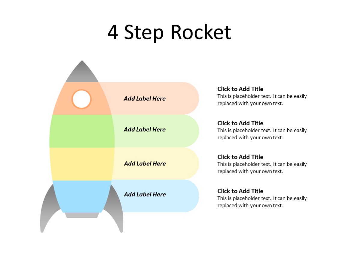PowerPoint Slide - Steps Diagram - 4 steps - Multicolor