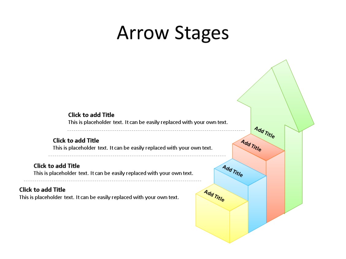 PowerPoint Slide - Stages Diagram - 4 Stages - Multicolor