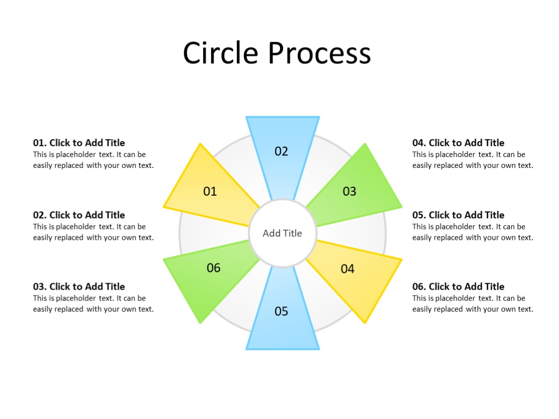 PowerPoint Slide - Steps Diagram - 6 steps - Multicolor