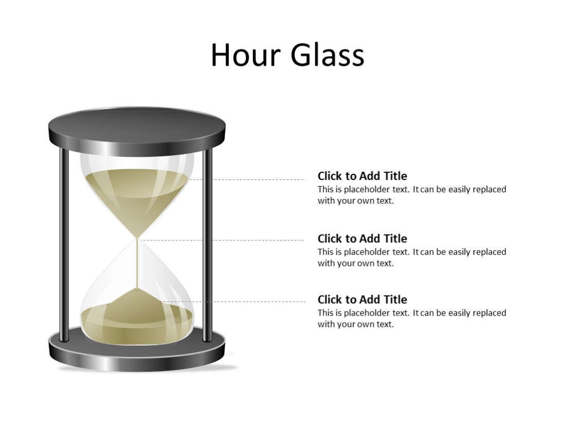 PowerPoint Slide - Hourglass - 1 object - Multicolor