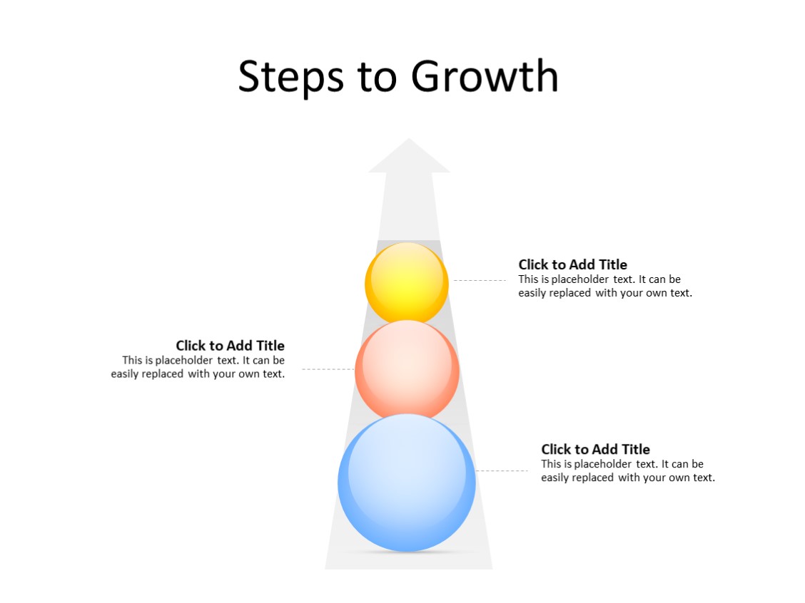 PowerPoint Slide - Timeline Diagram - 3 steps - Multicolor