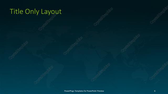 Title Only presentation slide layout