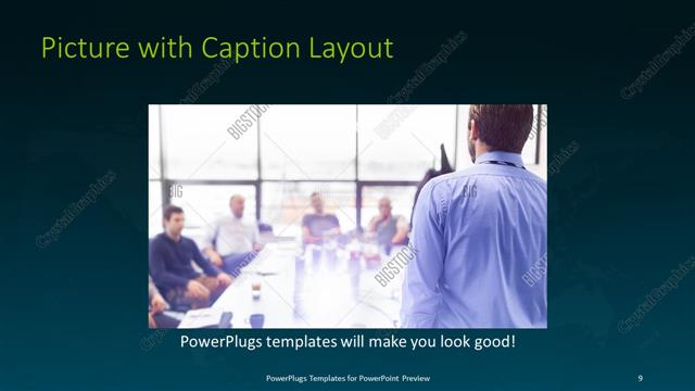 Picture with Caption presentation slide layout