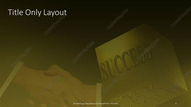 Title Only presentation slide layout