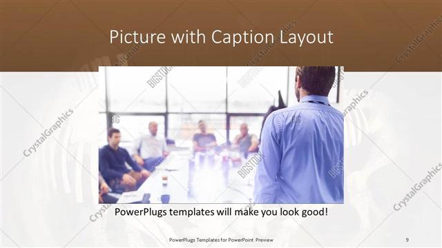 Picture with Caption presentation slide layout