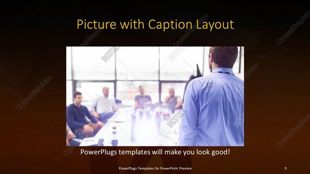 Picture with Caption presentation slide layout