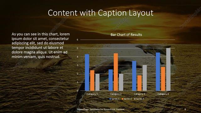Content with Caption presentation slide layout