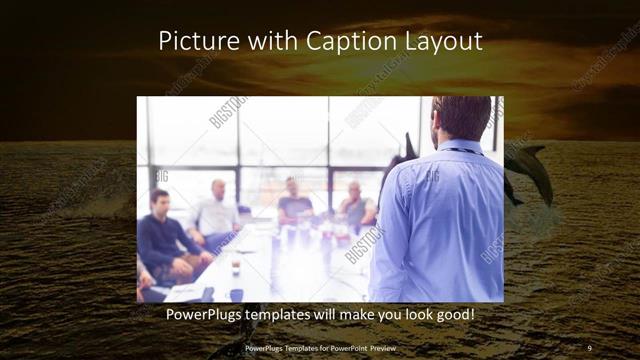 Picture with Caption presentation slide layout