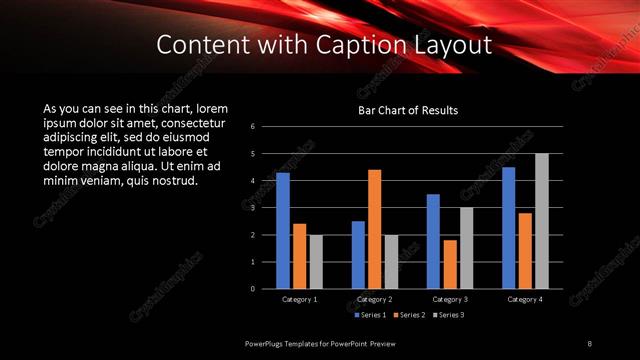 Content with Caption presentation slide layout