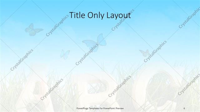 Title Only presentation slide layout