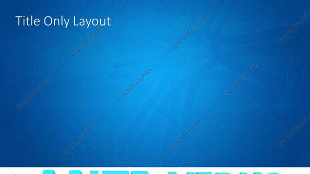 Title Only presentation slide layout