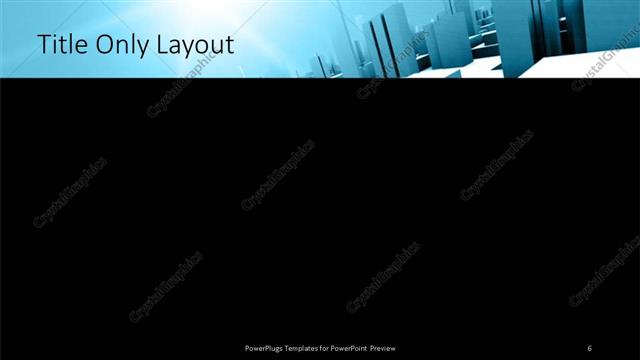 Title Only presentation slide layout