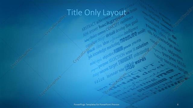 Title Only presentation slide layout