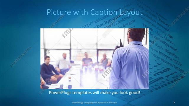 Picture with Caption presentation slide layout