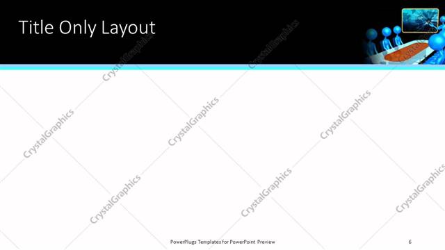 Title Only presentation slide layout