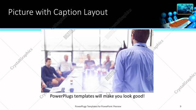 Picture with Caption presentation slide layout