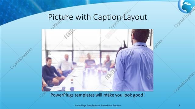 Picture with Caption presentation slide layout
