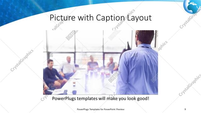 Picture with Caption presentation slide layout