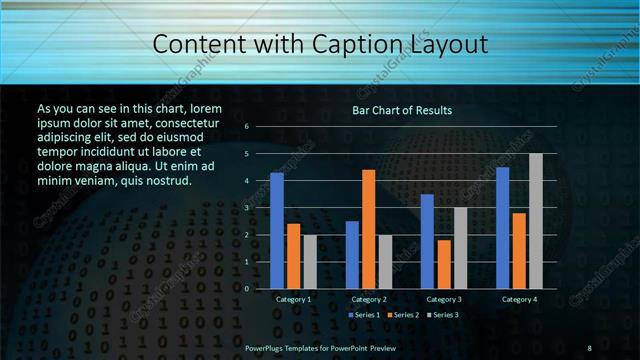 Content with Caption presentation slide layout
