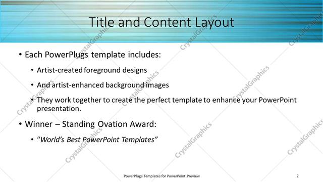 Title and Content presentation slide layout