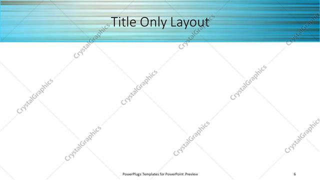 Title Only presentation slide layout