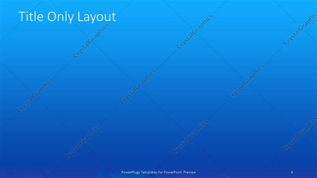 Title Only presentation slide layout