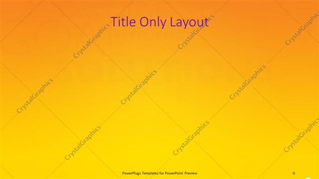 Title Only presentation slide layout