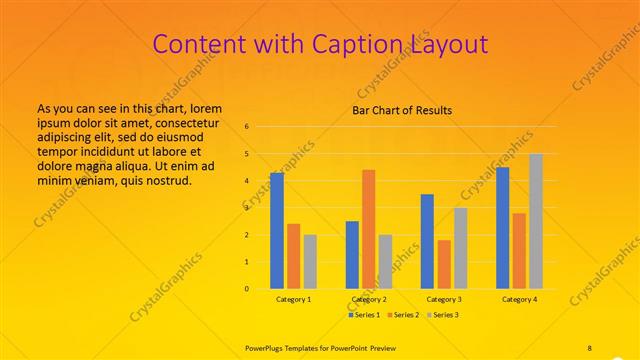 Content with Caption presentation slide layout