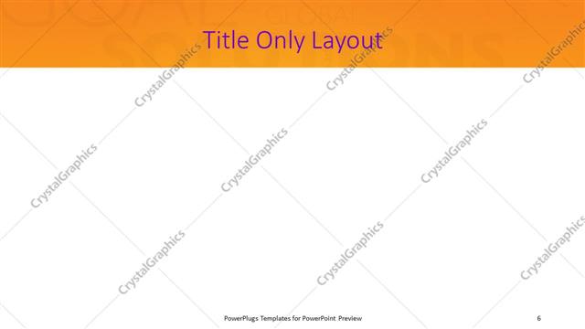 Title Only presentation slide layout