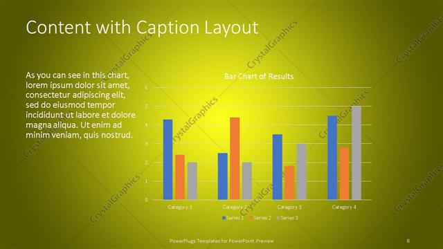 Content with Caption presentation slide layout