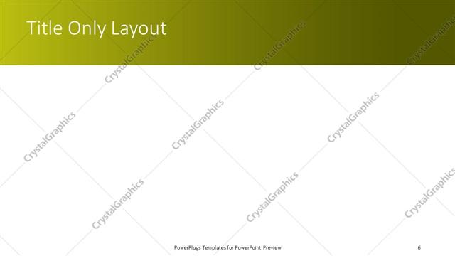 Title Only presentation slide layout