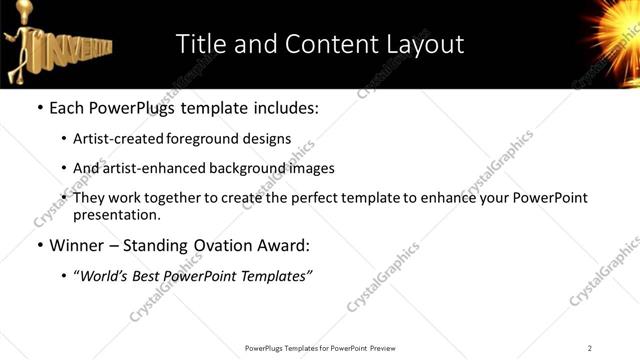 Title and Content presentation slide layout