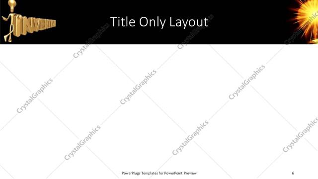 Title Only presentation slide layout