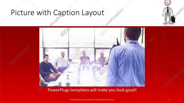 Picture with Caption presentation slide layout