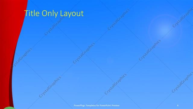 Title Only presentation slide layout