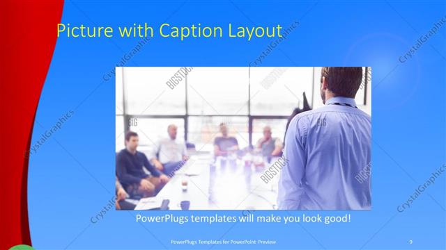 Picture with Caption presentation slide layout