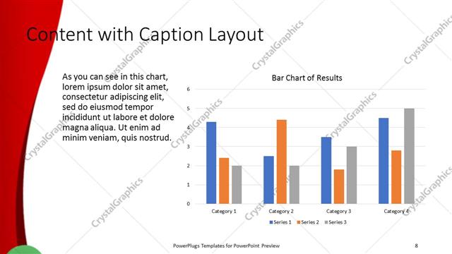 Content with Caption presentation slide layout