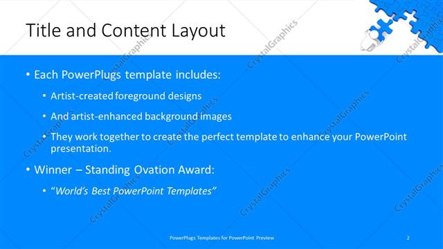 Title and Content presentation slide layout