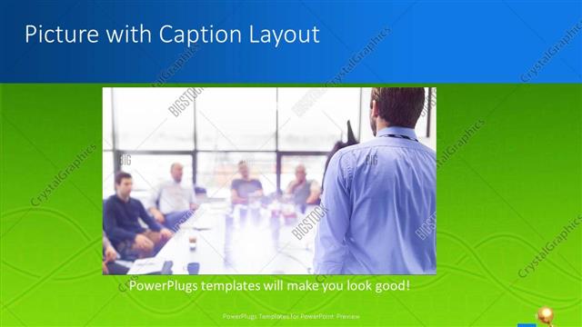 Picture with Caption presentation slide layout